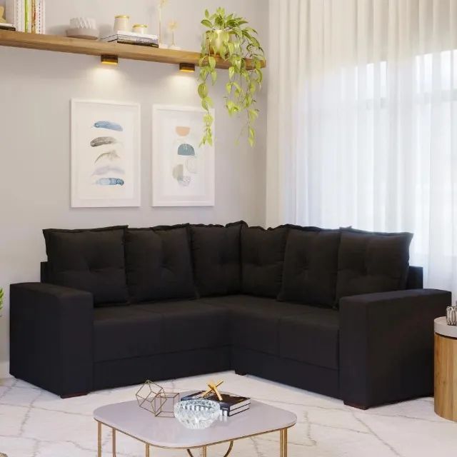 Sofá de Canto Patrícia em suede - Foto 3