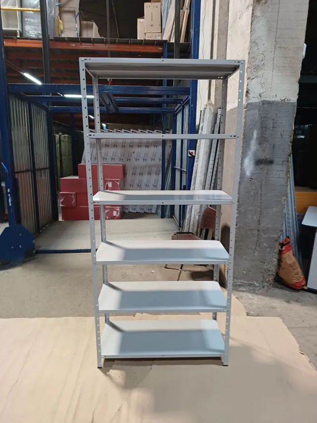Estante de aço 0,40 cm de profundidade na cor cinza.( só novas )Lê a descrição - Foto 2