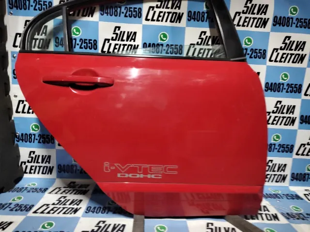 porta traseira direita civic 2007 a 2011 cor vermelho 159