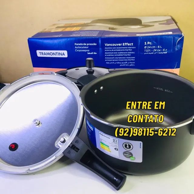 Panela de Pressão 6L Tramontina Vancouver-Entregas 9h as 22h - Foto 2