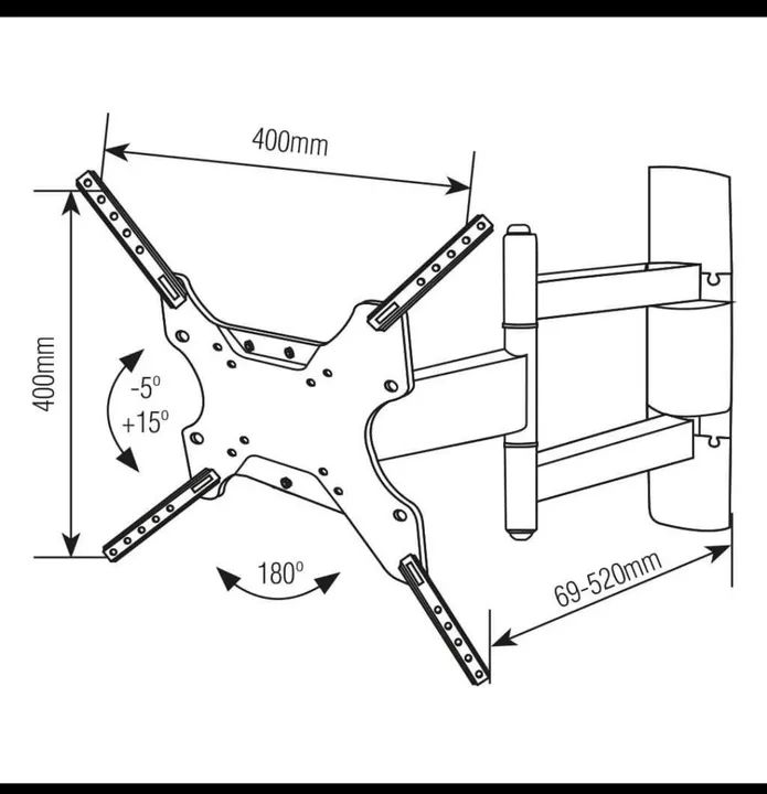 Suporte Articulado 14 a 55 polegadas  - Foto 3