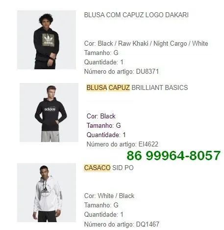 Casaco Adidas brilliant basics, original, novo. Tamanho G. 100% algodao. - Foto 4