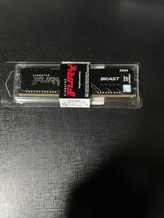 Memória RAM Kingston Fury Beast, 8GB, 3200MHz, DDR4, CL16, Preto  - Foto 5
