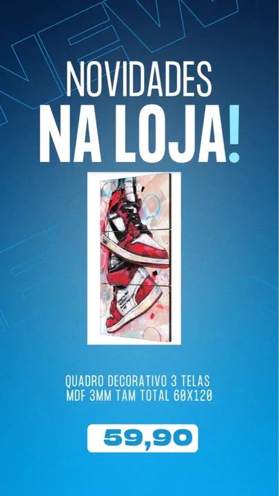 QUADRO AIR JORDAN 60x120