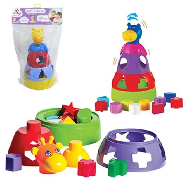 Hipopotamo Baby Didatico Na Solapa 30x15x15cm 6494207 297