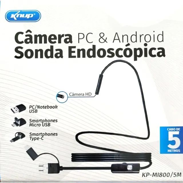 Camera Sonda Endoscopica Pc E Android 5m Kp-mi800/5m Knup - Foto 2
