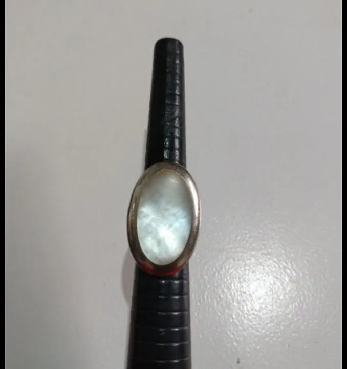 Anel de prata e madrepérola  - Foto 4