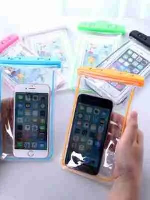 Capa Capinha Aprova Dágua Bolsa Impermeável Universal Para Celular - Foto 4