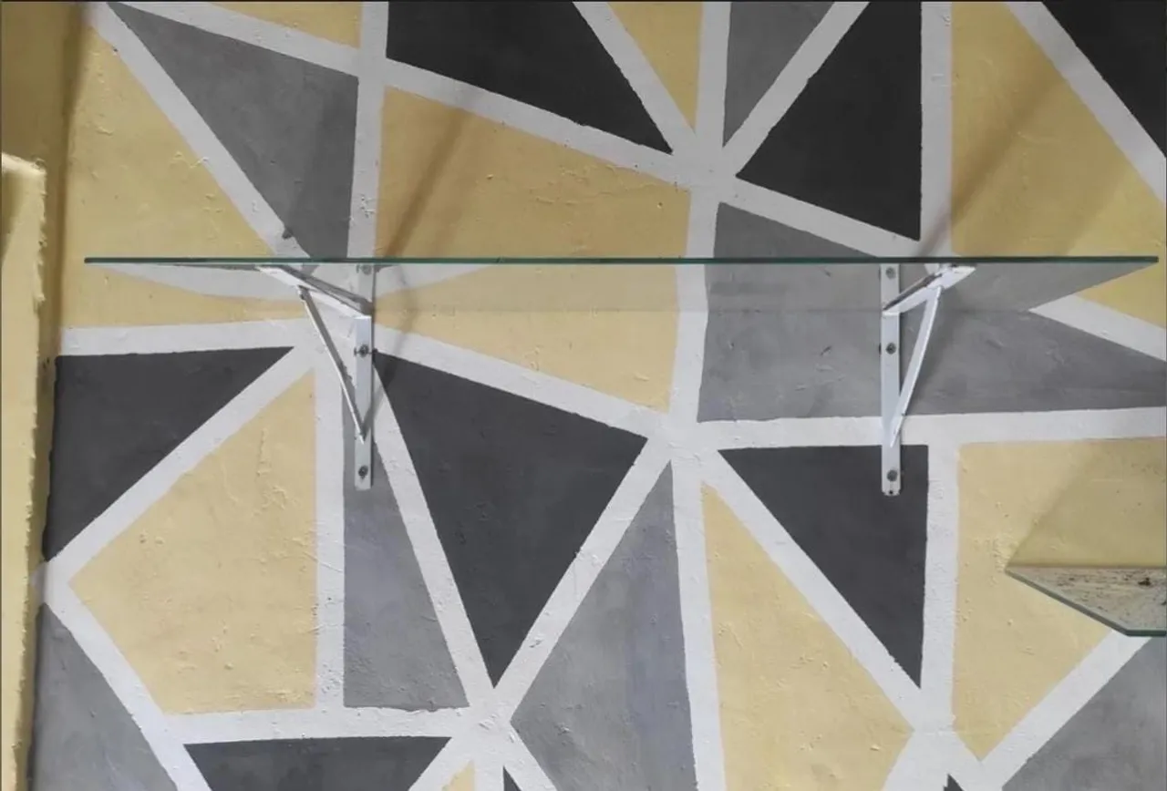 Prateleira de vidro para loja