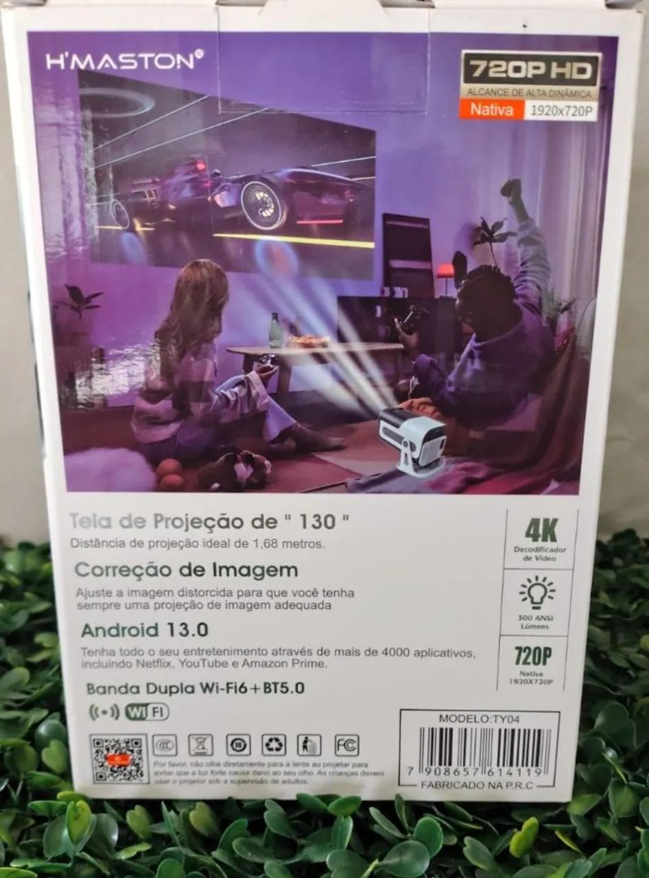 Projetor Inteligente H'MASTON 4K - TYO4 - Foto 6