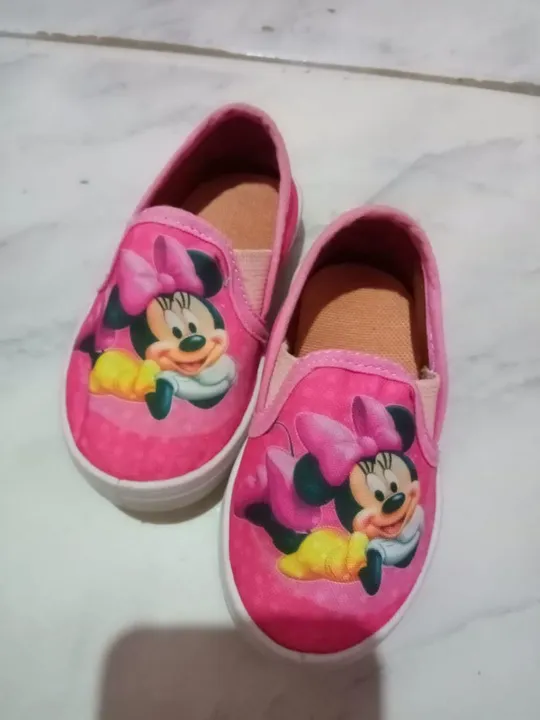 Tênis Minnie Mouse Rosa Bebê - Tamanho 18