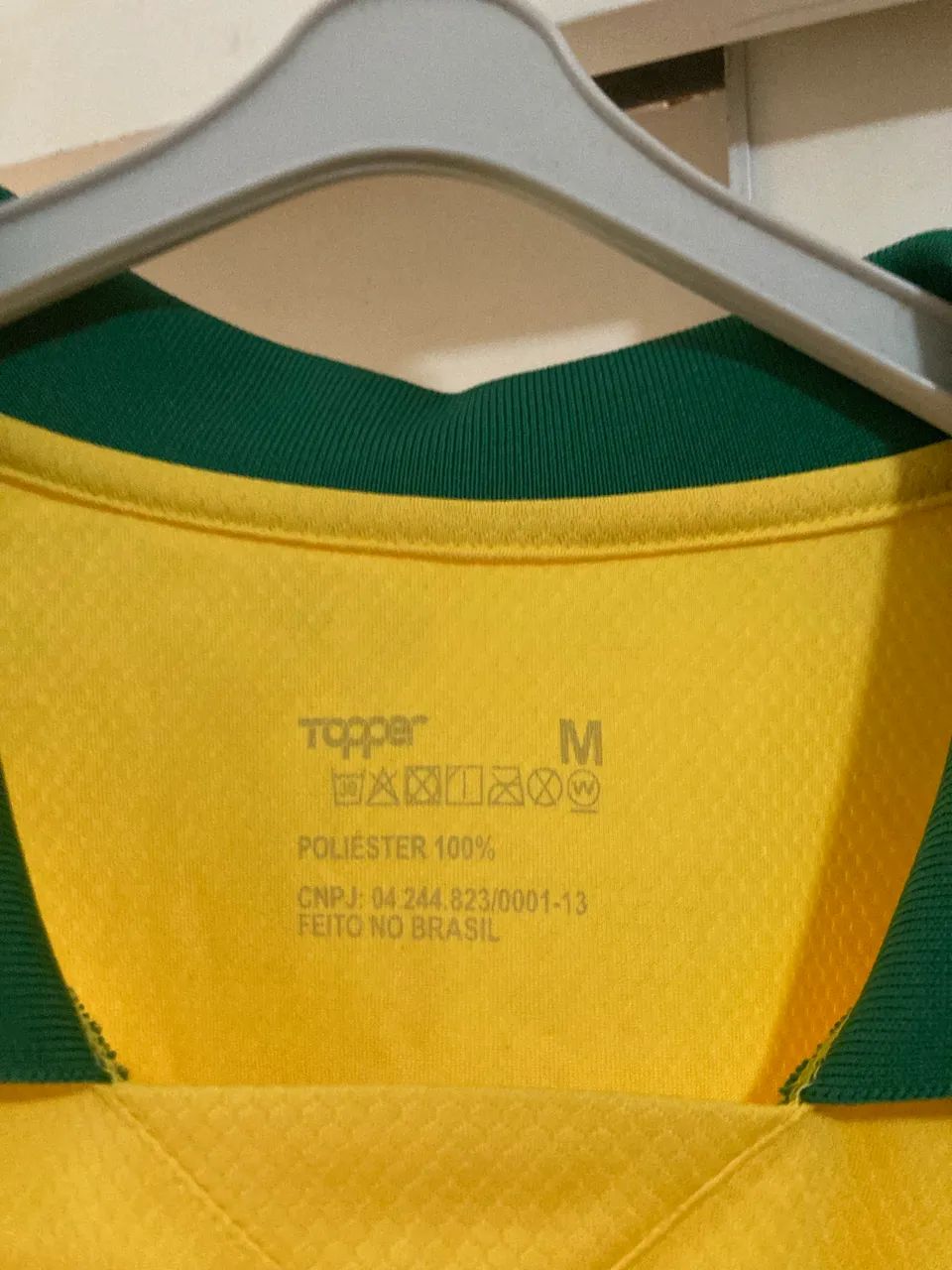 Camisa Seleção Brasileira Amarela Topper - Tamanho M