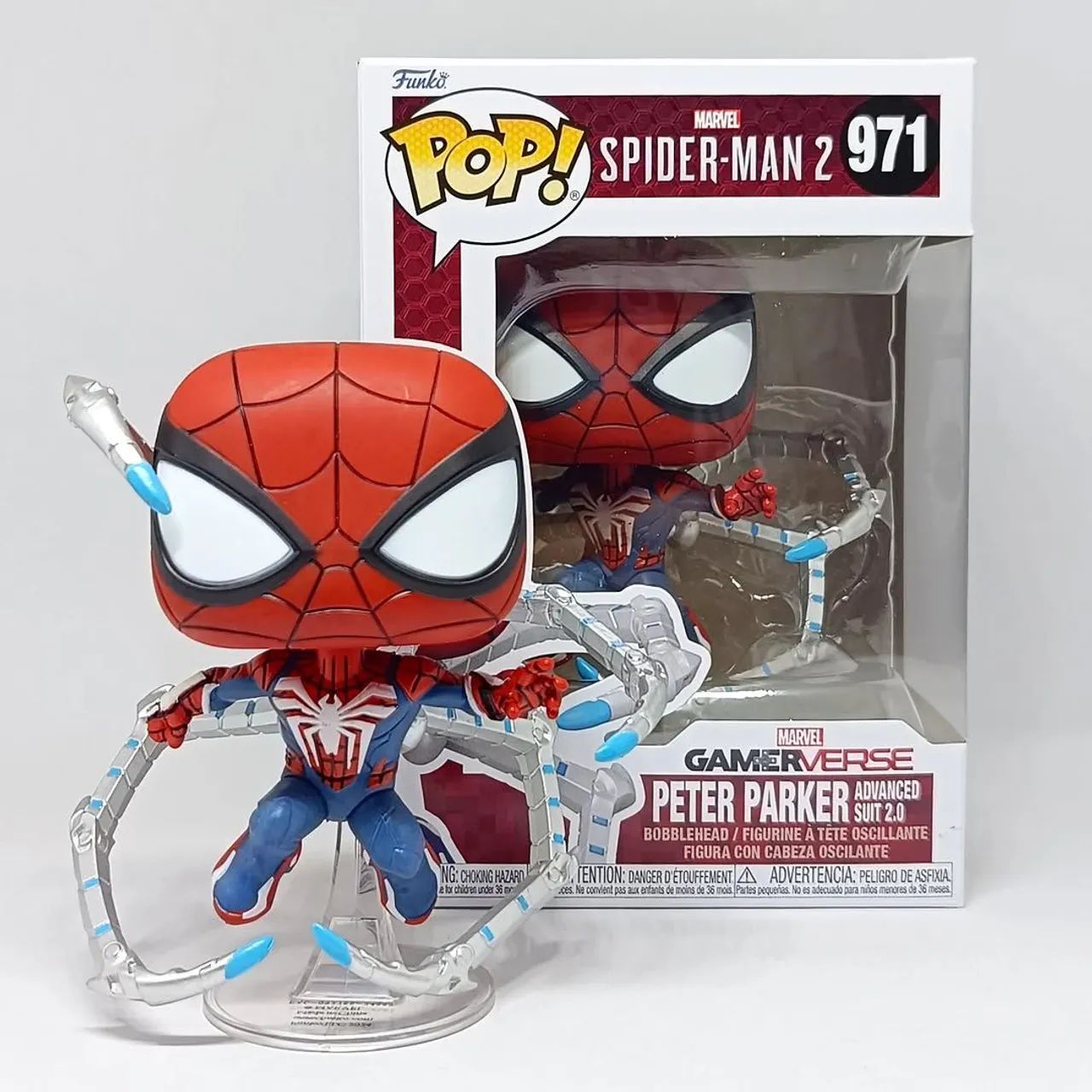 Em estoque Funko Pop! Marvel Spider-Man 2 - Peter Parker Advanced Suit 2.0