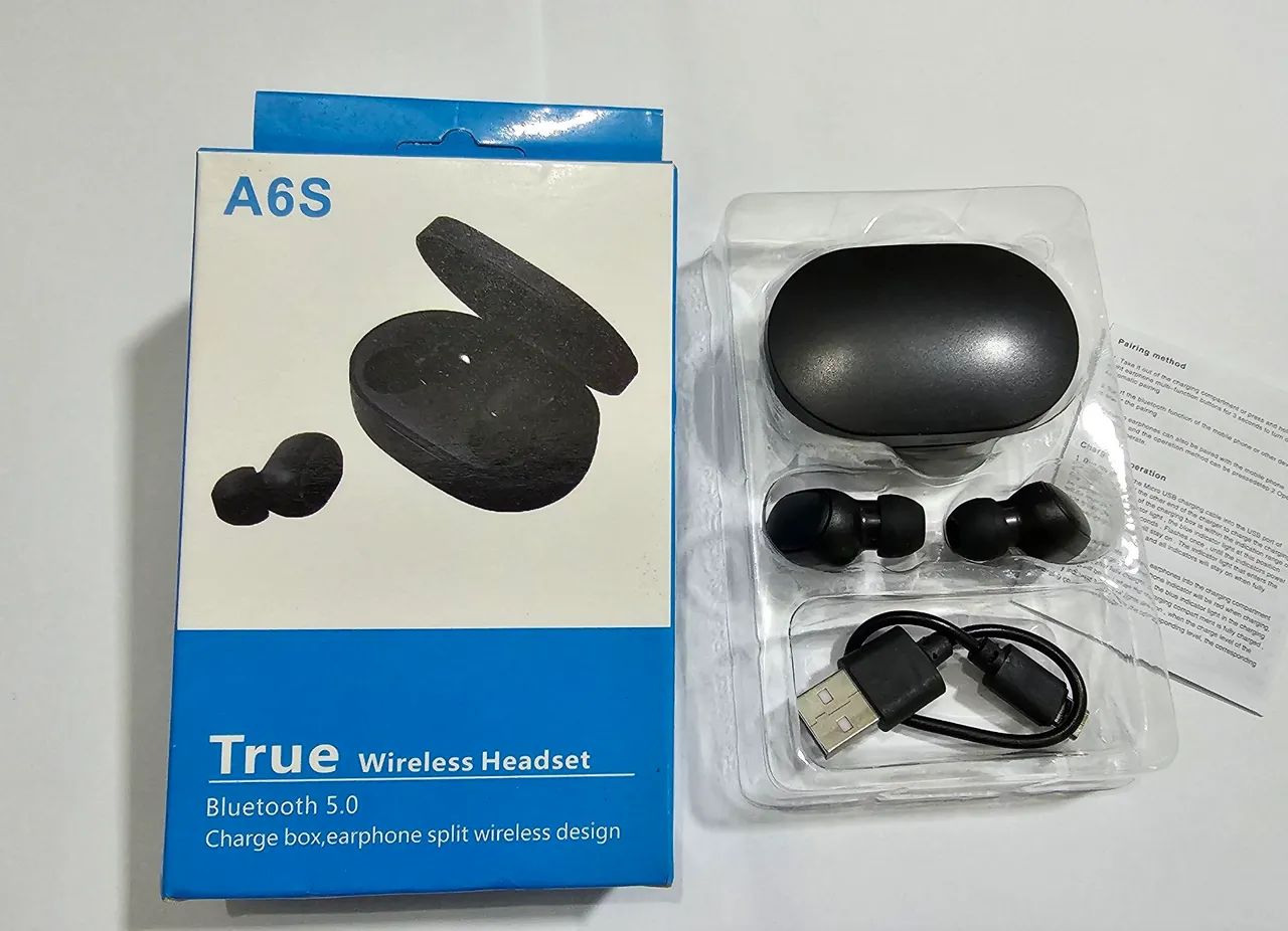 Fone de Ouvido Bluetooth A6S  -  TWS True Wireless64197812577667120