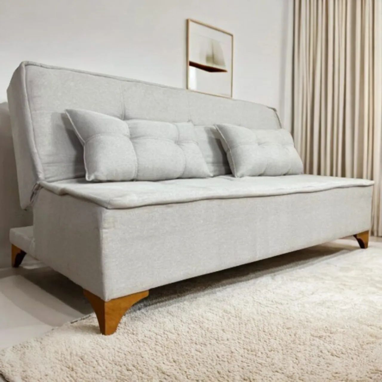 Sofá-Cama Zayn 1,86 cm Pronta Entrega  - Foto 4