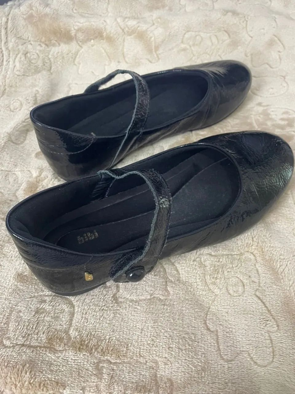Sapatilha Infantil Bibi Ballerina Basic de Verniz Preta - Foto 2