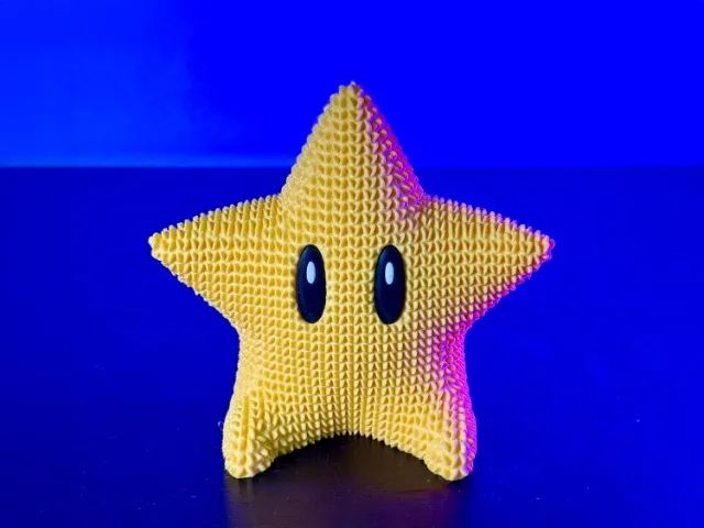 Estrela do Mario Decorativa em Plástico Texturizado - Foto 2