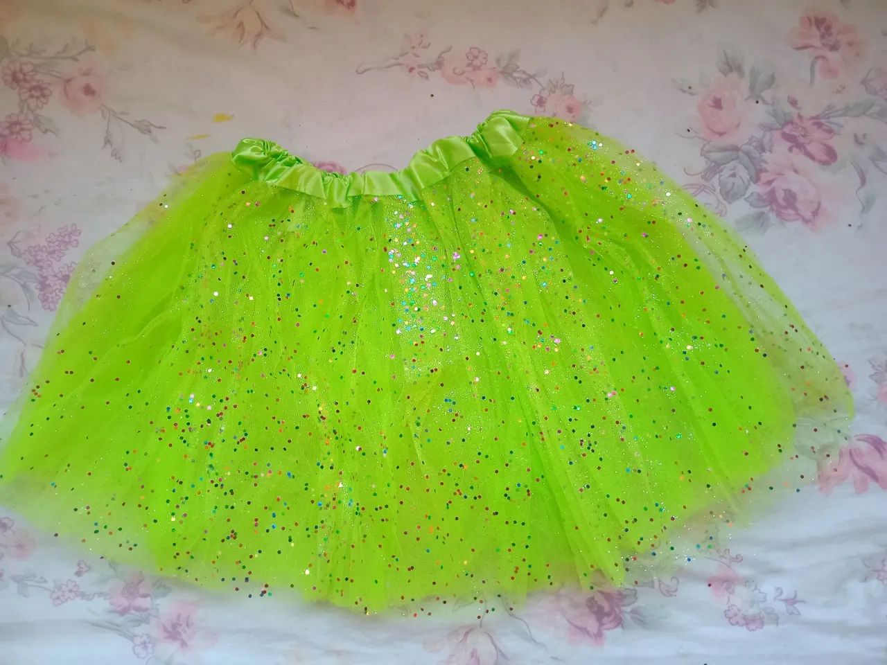 Kit carnaval body e saia tule verde limão  - Foto 4