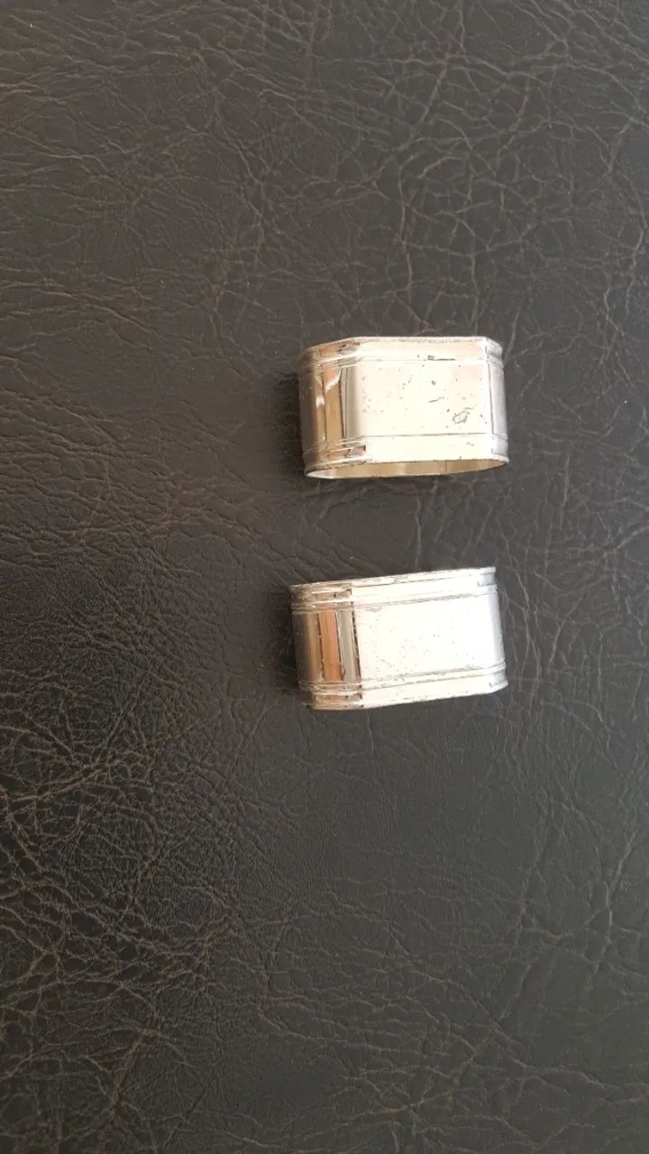 Dois porta guardanapo prata  - Foto 2