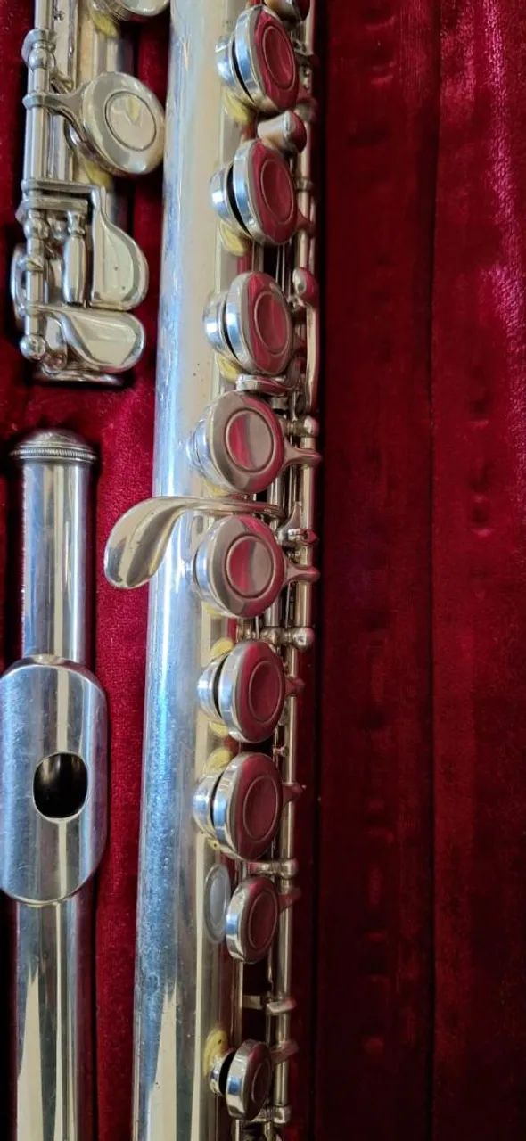 Flauta Transversal Yamaha YFL-311 -Original- Cabeça de Prata Maciça.<br> - Foto 5