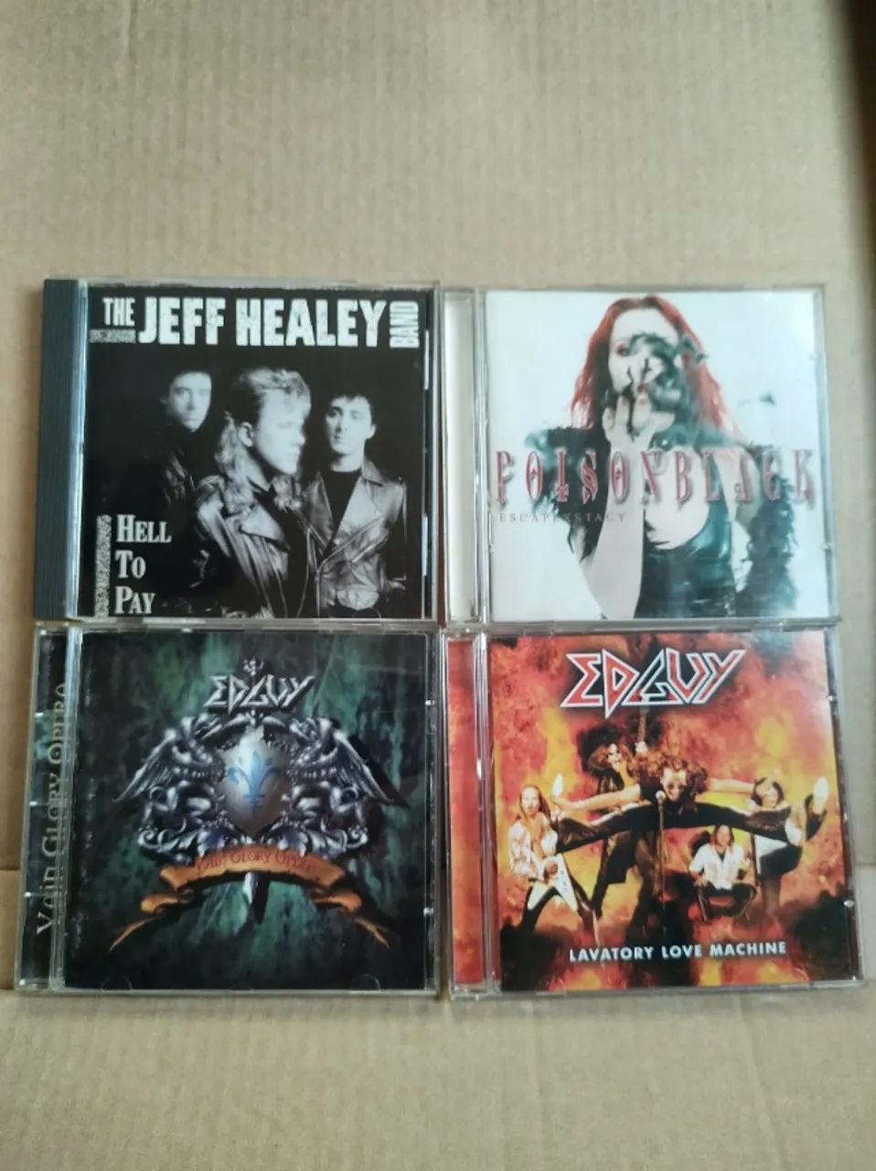 4 CDs JEFF HEALEY, POISON BLACK, EDGUY (2)