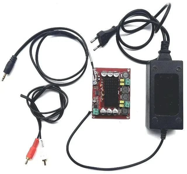 Mini Amplificador Xh-m543 240 Wats Rms Com Fonte E Cabos
