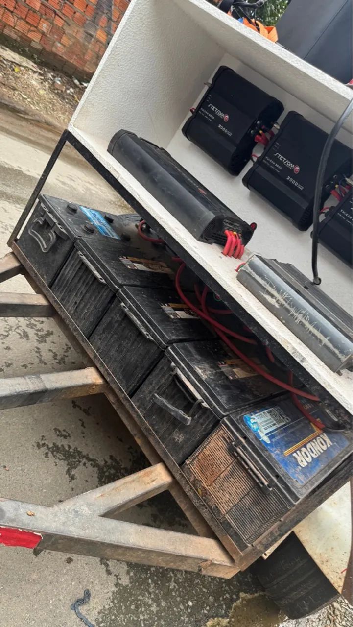 PAREDÃO DE SOM C/ CARROCINHA - Foto 2