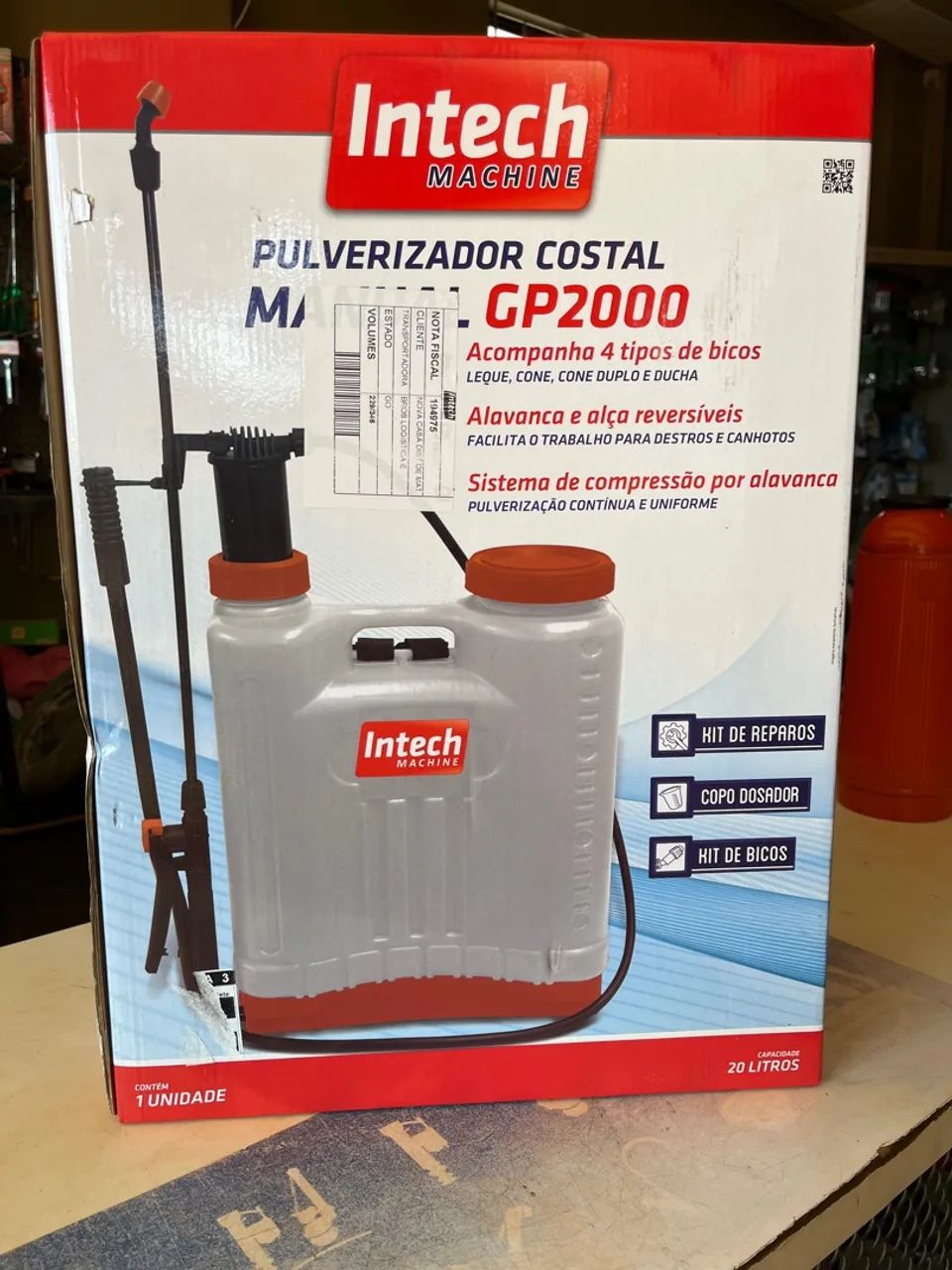 Pulverizador Costal Intech GP2000 20 Litros