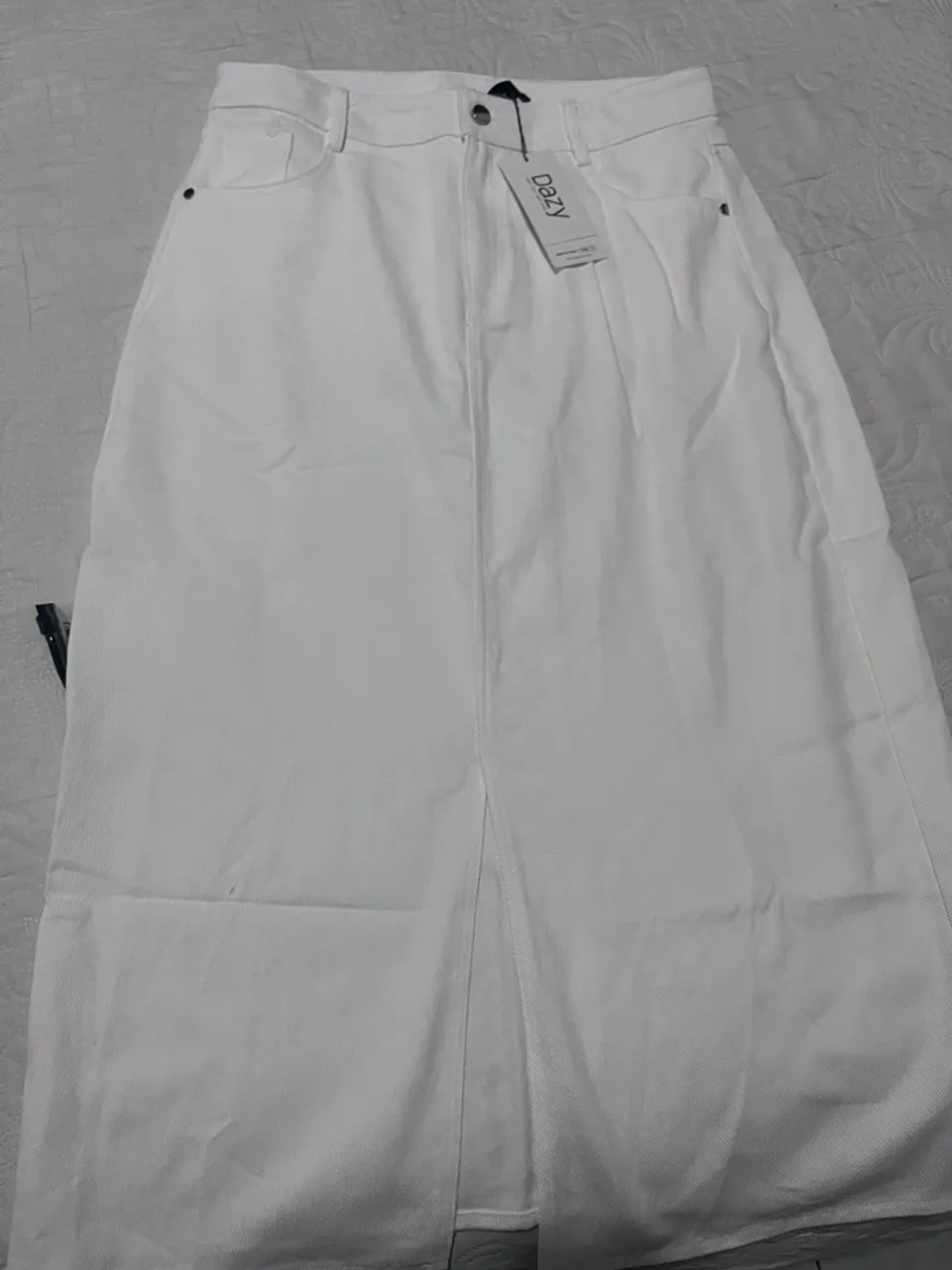 Saia Jeans Branca SHEIN