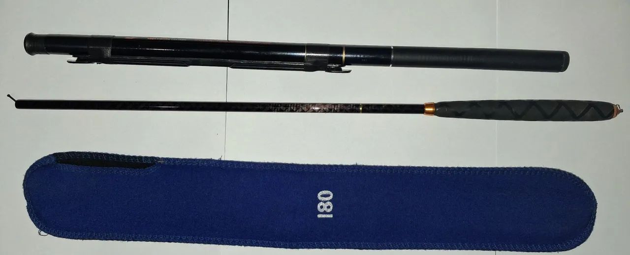 Conjunto 2 varas de pesca telescópica, carbono, 1,80m, 2,70m e mais acessórios  - Foto 4