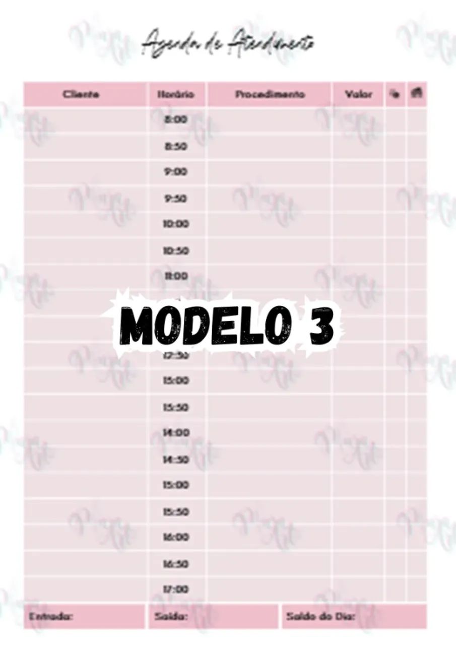 Agenda Personalizada para Controle de Atendimentos de Clientes - Foto 5