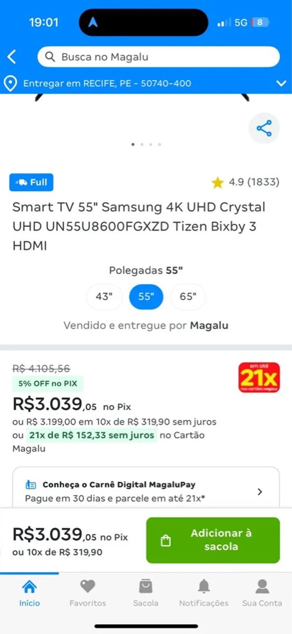 Vendo smart tv Samsung 4K crystal lacrada - Foto 2