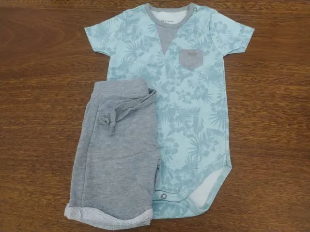 Body Verde Com Short Infantil