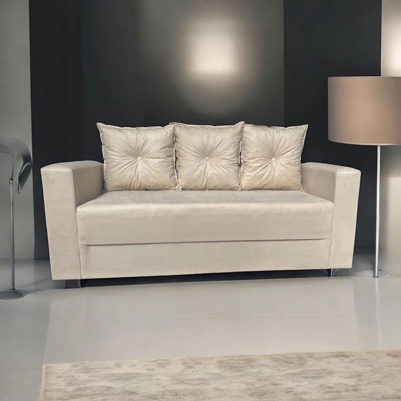 Conjunto de Sofá e Poltrona Cinza Elegante e várias cores  - Foto 5