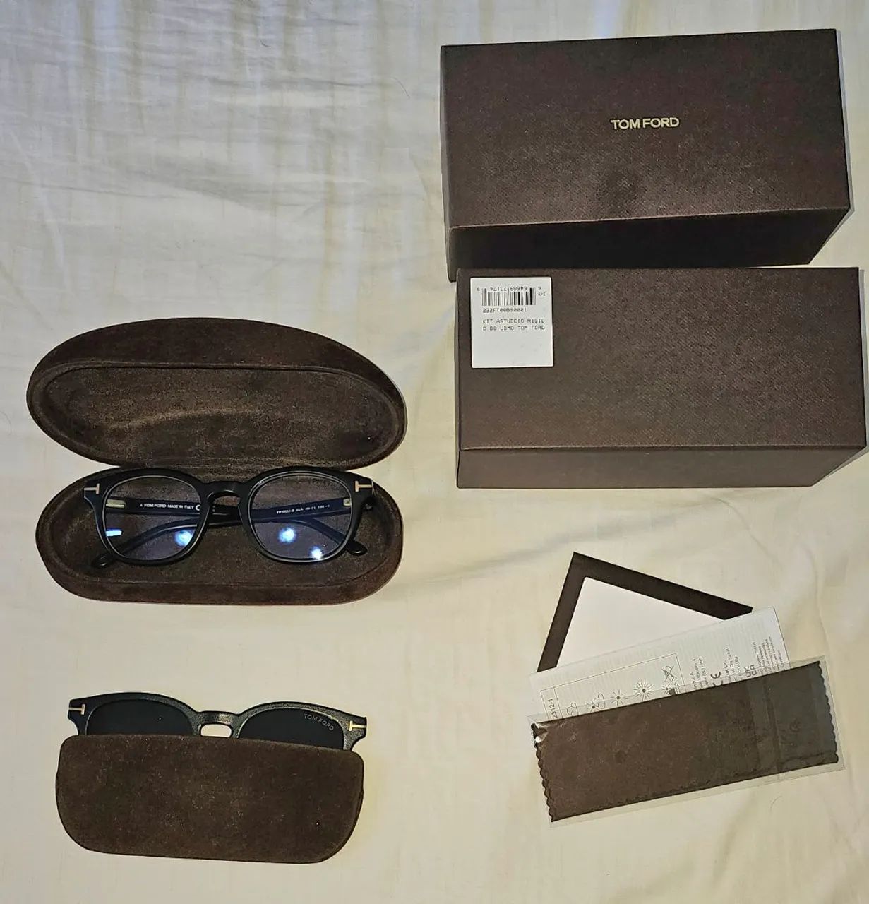 Oculos Tom Ford Clip On Preto  - Foto 4