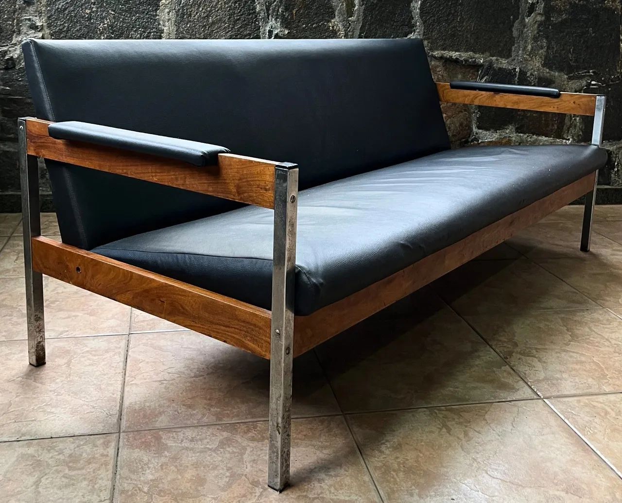 Antigo Sofá modernista Moveis Cimo anos 70 