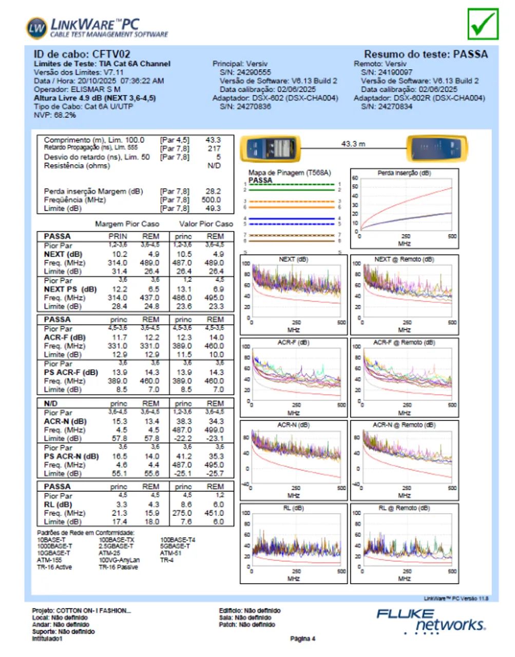 Certificação de Rede Logica Cat5e / Cat6   - Foto 5