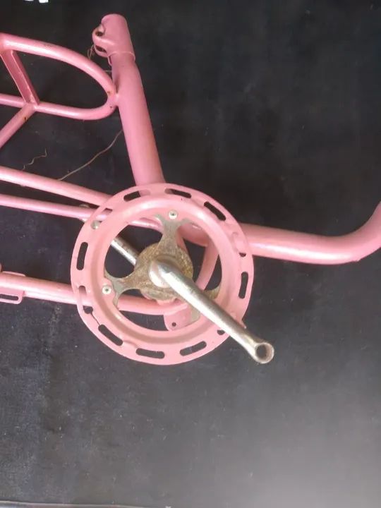 Quadro Monark Monareta aro 14 de Bicicleta Infantil Rosa