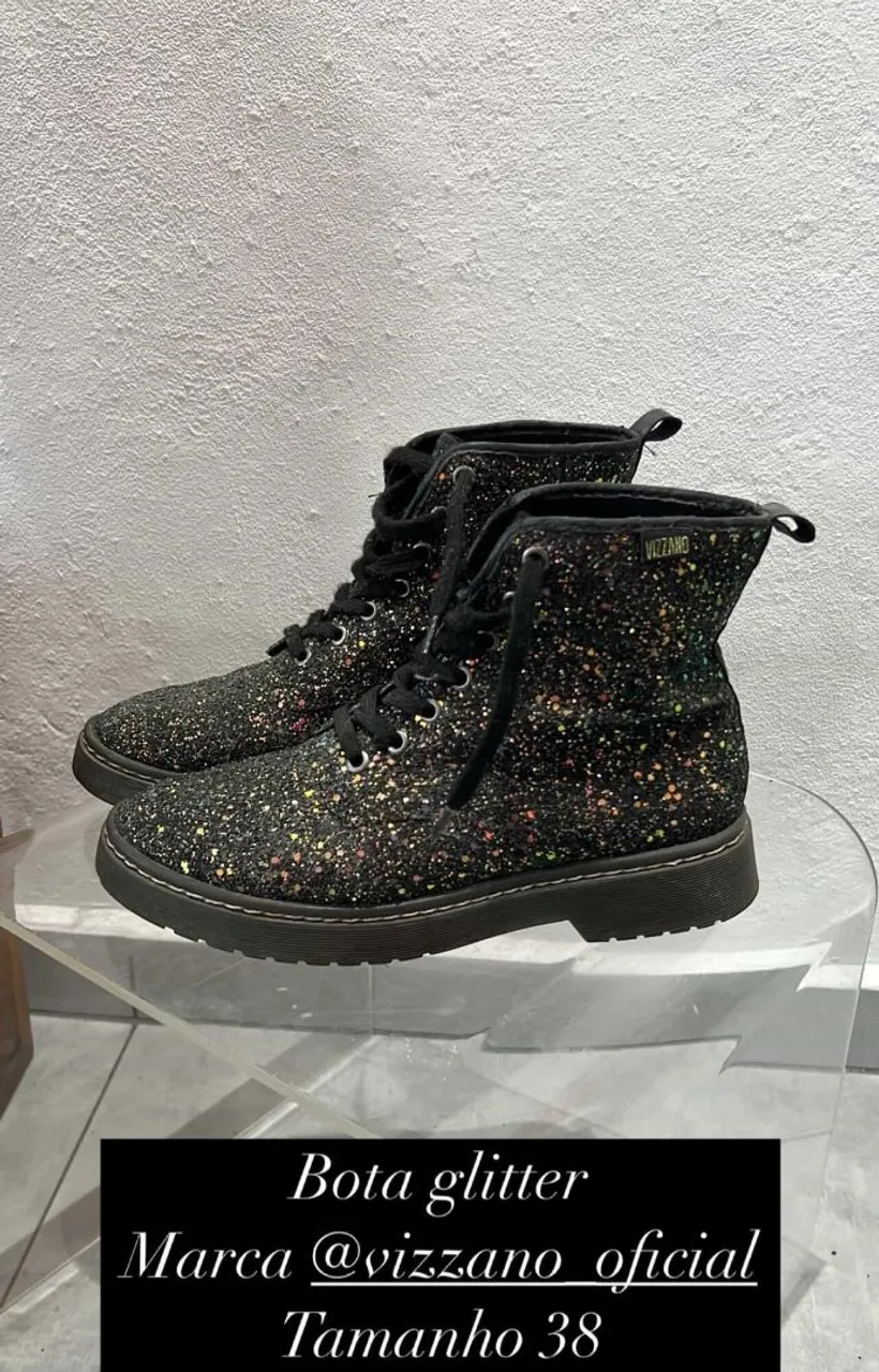 Bota Glitter Vizzano - Tamanho 38
