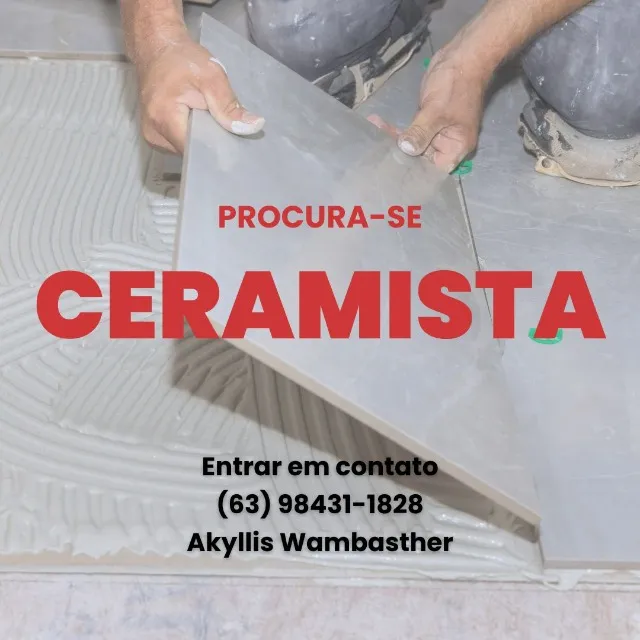 PROCURA-SE CERAMISTA