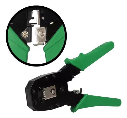 Alicate Crimpar Rj45 Rj11 Cabo De Rede Desencapar - Foto 2