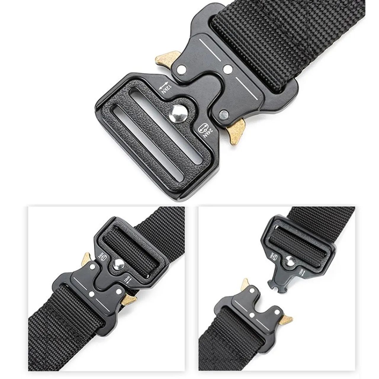 Cinto Tático Militar com Fivela de Metal Resistente - Foto 3