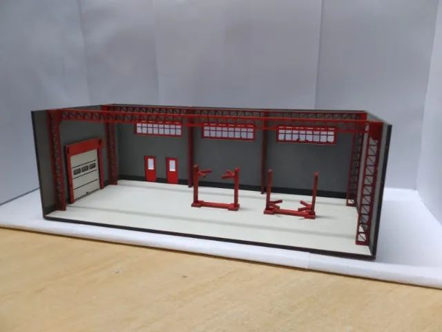 miniatura em mdf oficina de veículos escala 1/64 - Foto 2