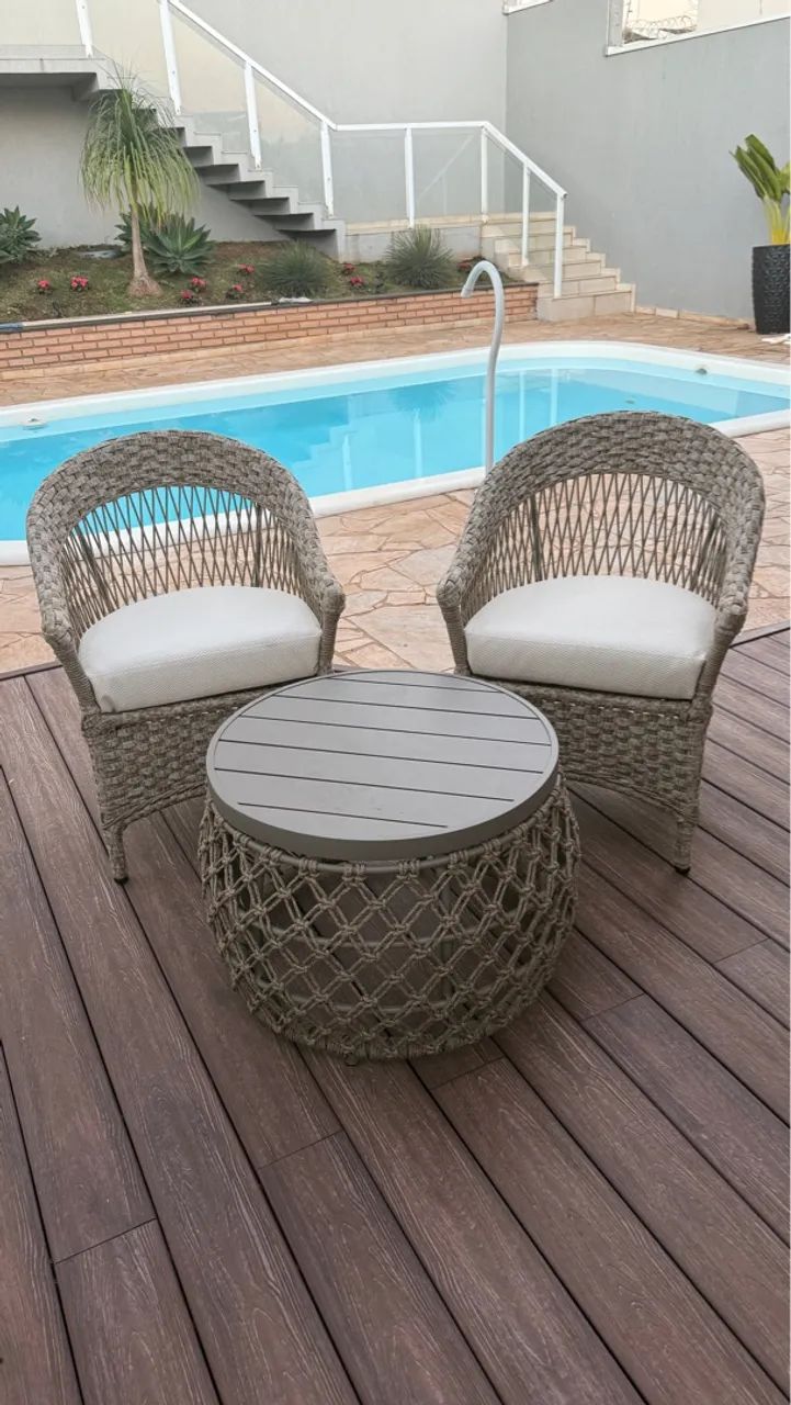 Poltronas de Jardim em tricô nautico 850 cada - Foto 4