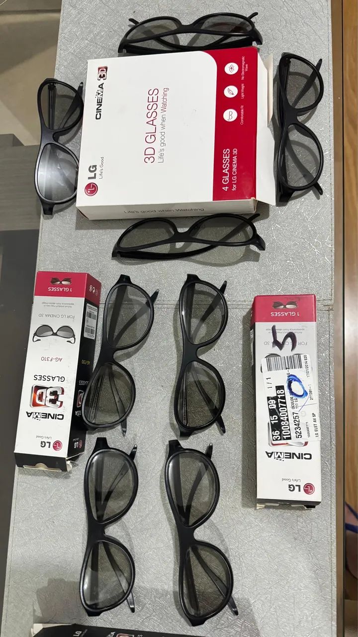 Óculos 3D Cinema LG modelo AG-F310 