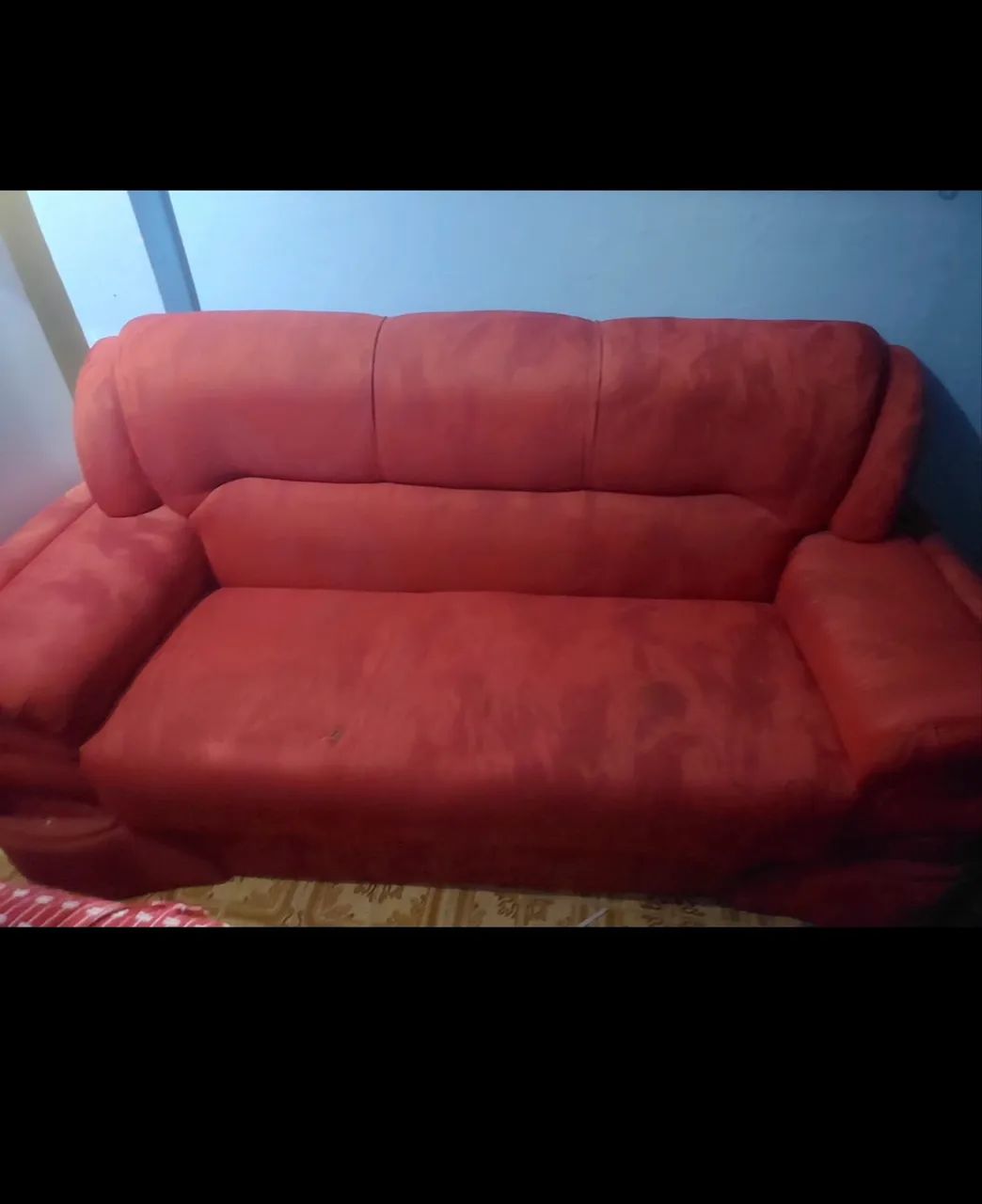 Sofá vermelho 3 lugares/ 2 lugares 64842829250946121