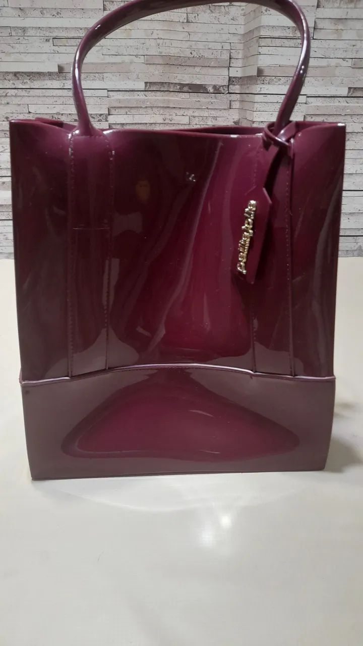 Vendo Bolsa Petite Jolie Original Seminova  Cor Vinho - Foto 5