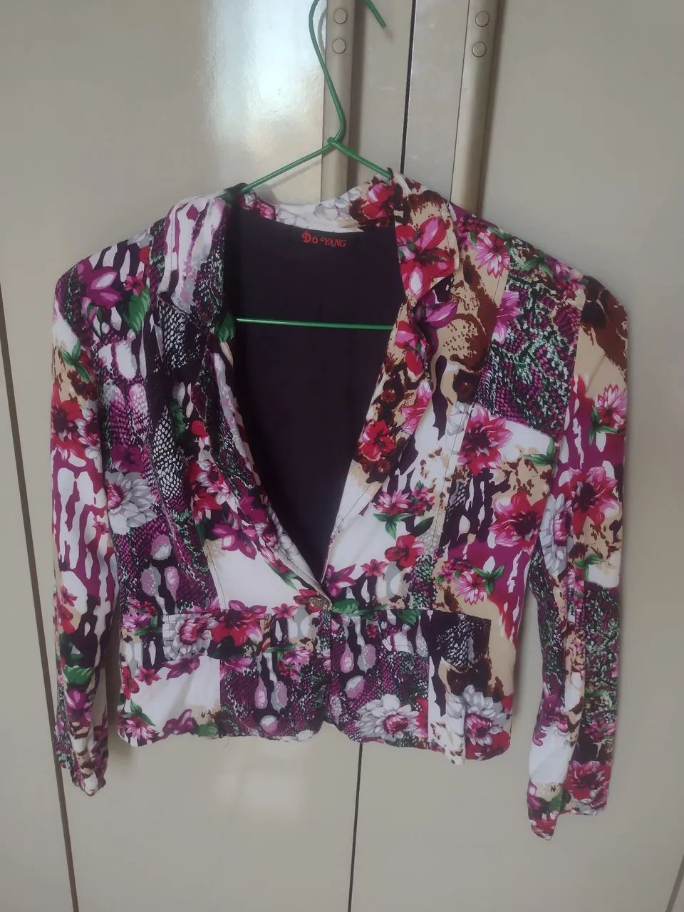 Blazer floral feminino elegante