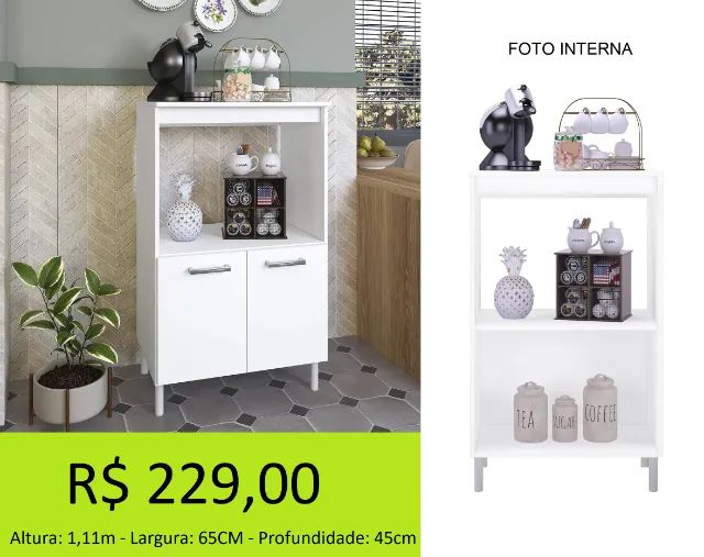 BALCÃO MULTI USO COM NICHO