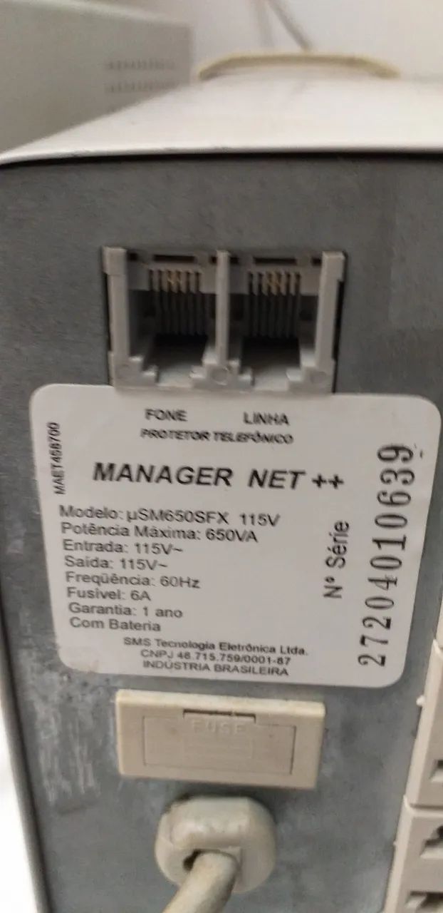 Nobreak Sms Manager Net (usm1300sfx) Defeito Placa (Usado) - Foto 2
